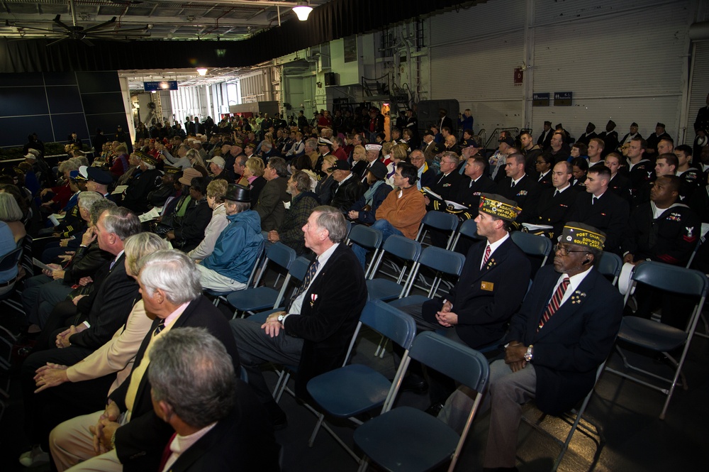 Memorial Service at USS Yorktown honors fallen Pearl Harbor heroes