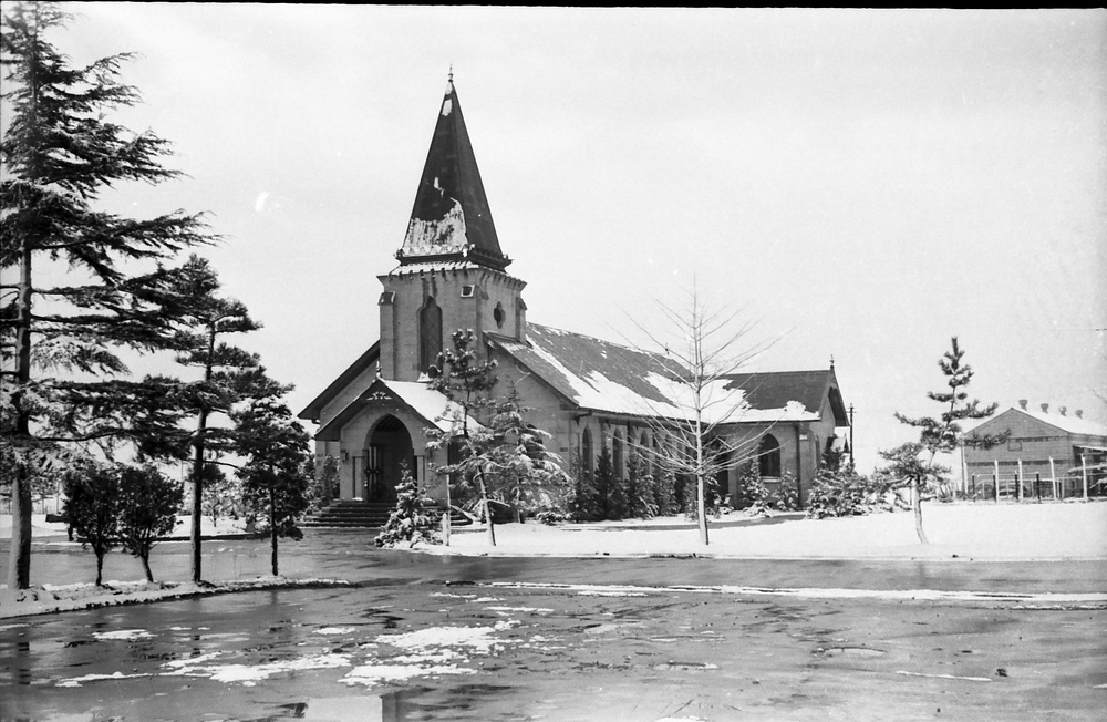 Old Schimmelpfennig Chapel located on modern day Camp Sendai, Japan