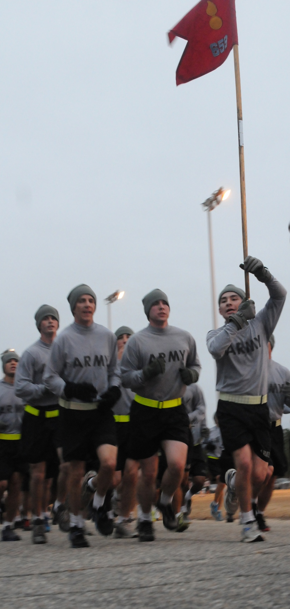 Soldiers participate in the ORA Run