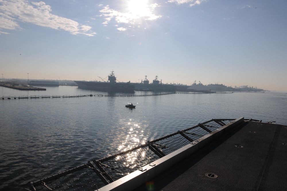 USS George H.W. Bush departs Norfolk