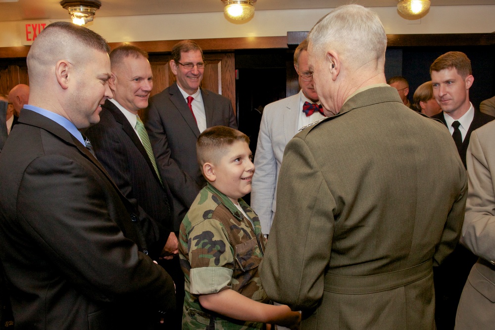 Commandant greets Young Marines program member