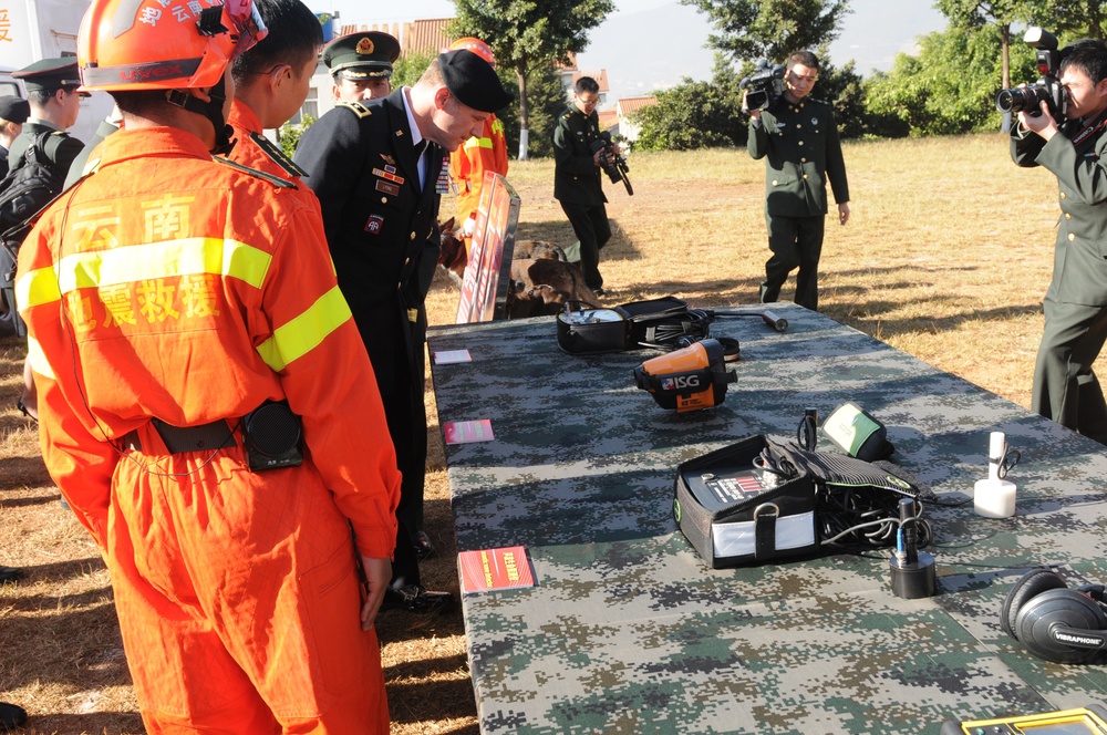 PLA search and rescue demonstration