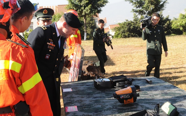 PLA search and rescue demonstration