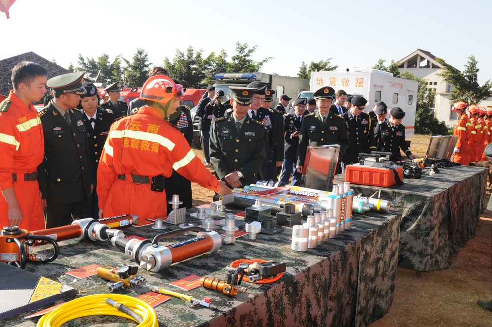 PLA search and rescue demonstration