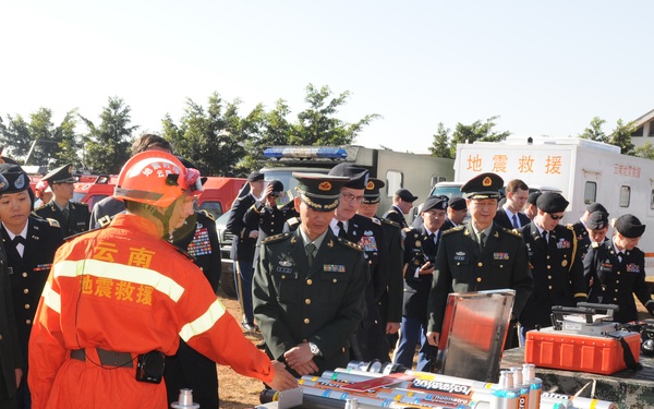 PLA search and rescue demonstration
