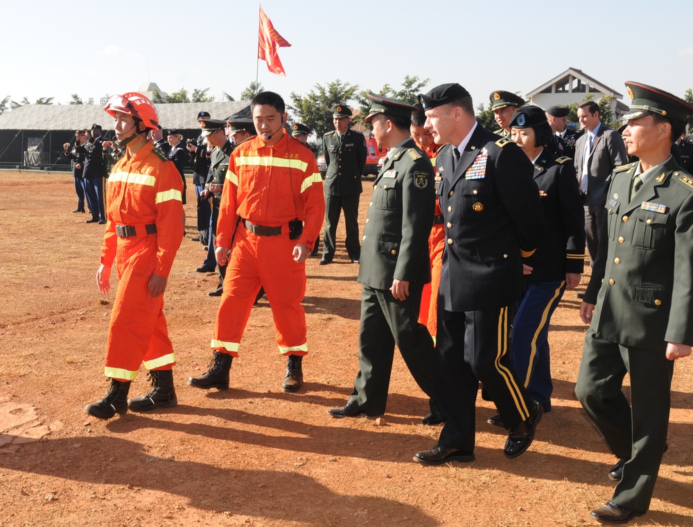 PLA search and rescue demonstration