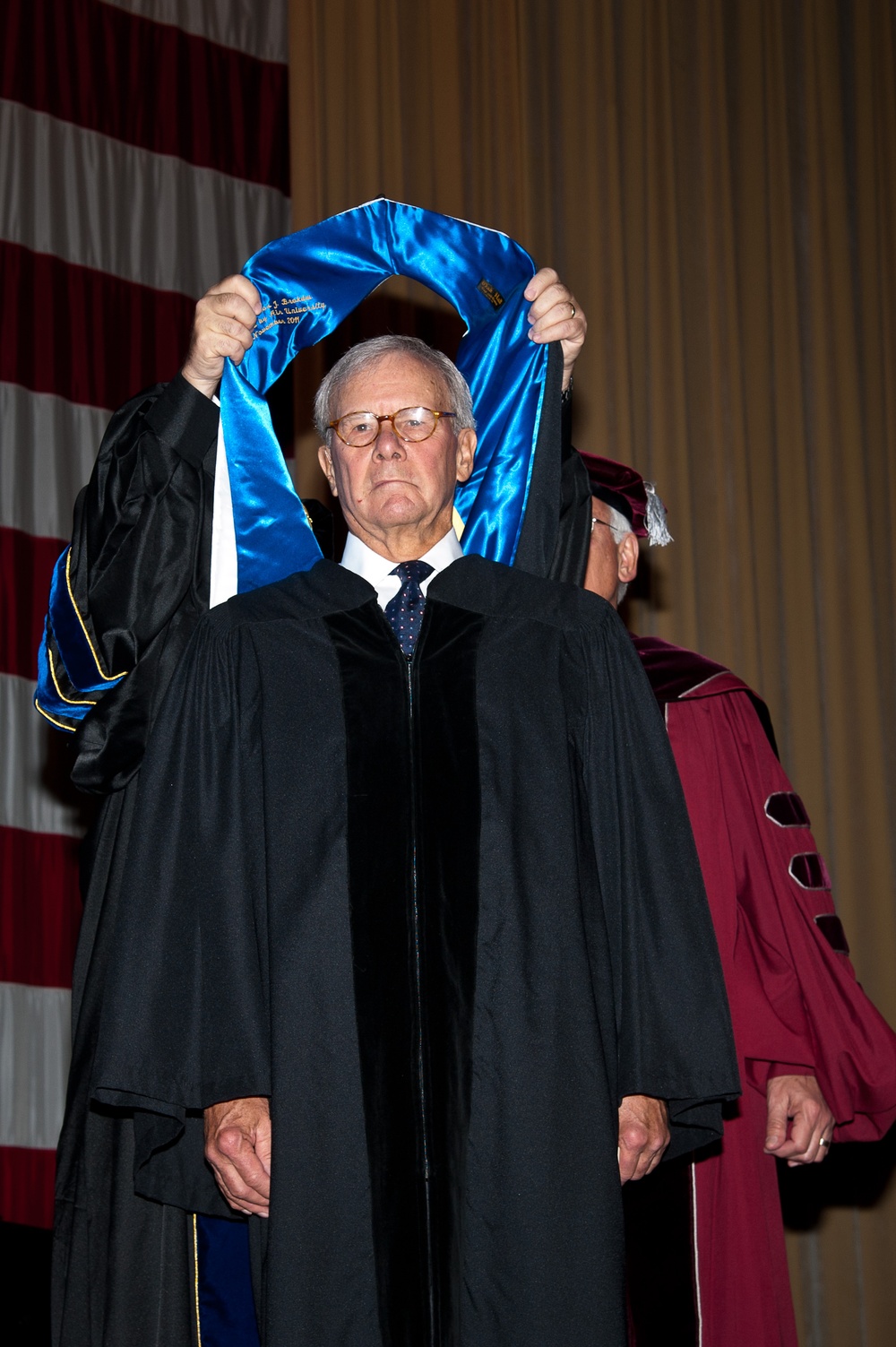 Tom Brokaw receives honorary Doctor of Letters from Air University