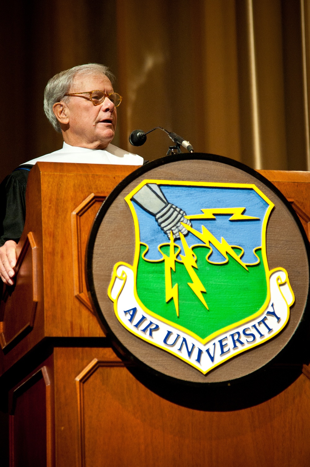 Tom Brokaw receives honorary Doctor of Letters from Air University