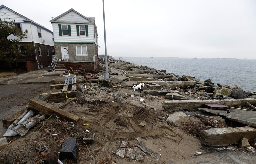 Debris From Hurricane Sandy in Brooklyn, NY