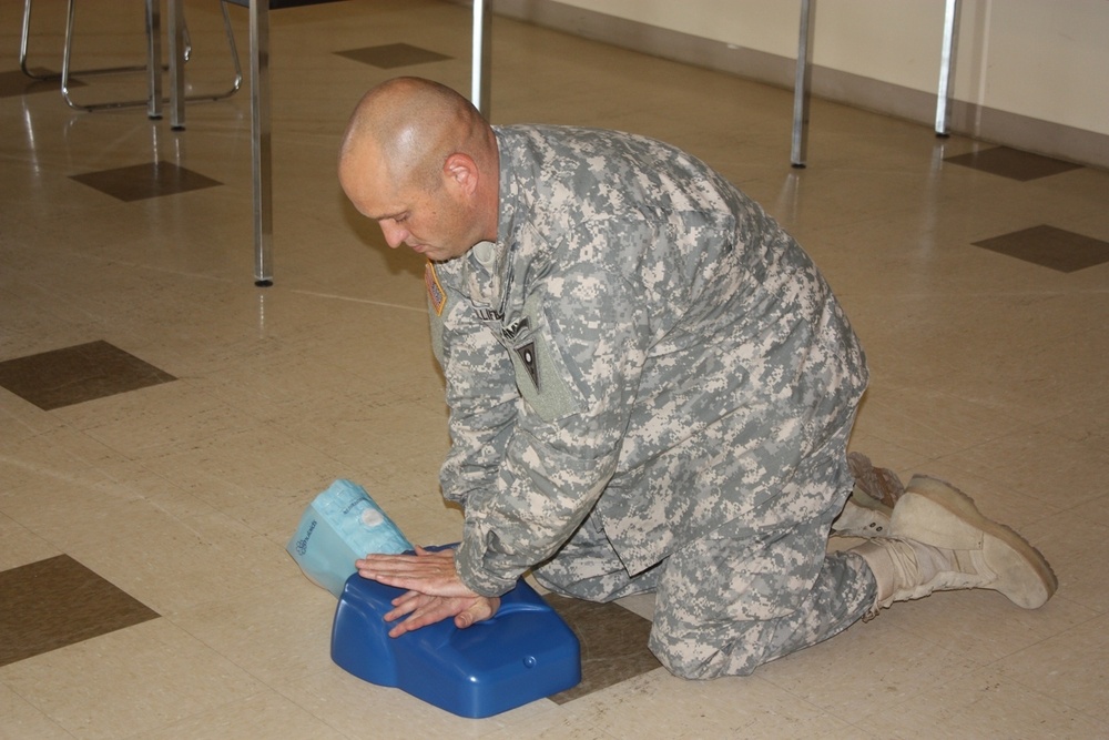 National Guard Specialty Team does CPR training