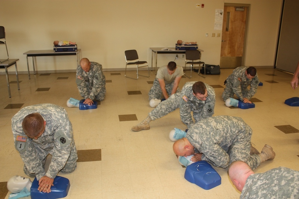 National Guard Specialty Team does CPR training