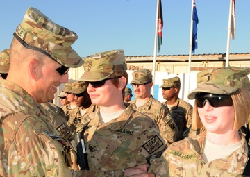 Marne soldiers receive combat patch