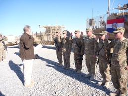 Missouri governor visits troops in Afghanistan