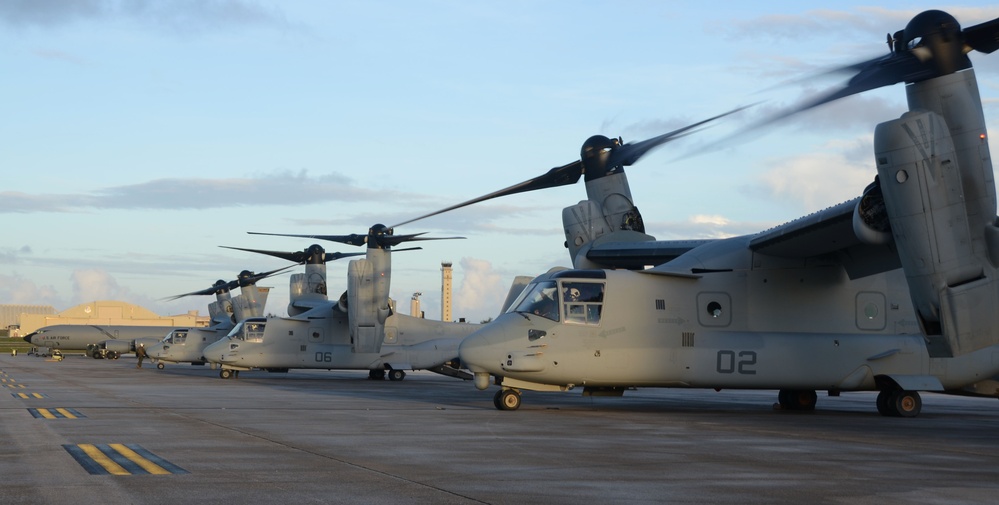 MV-22 Osprey touches down in Guam