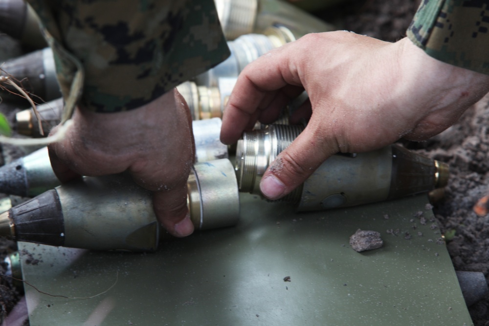 Ammunition Marines clean house during demolition training