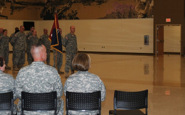 Command Sgt. Maj. Jeffrey Darlington takes over senior NCO duties at the 800th LSB