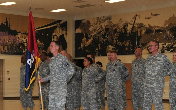 Command Sgt. Maj. Jeffrey Darlington takes over senior NCO duties at the 800th LSB