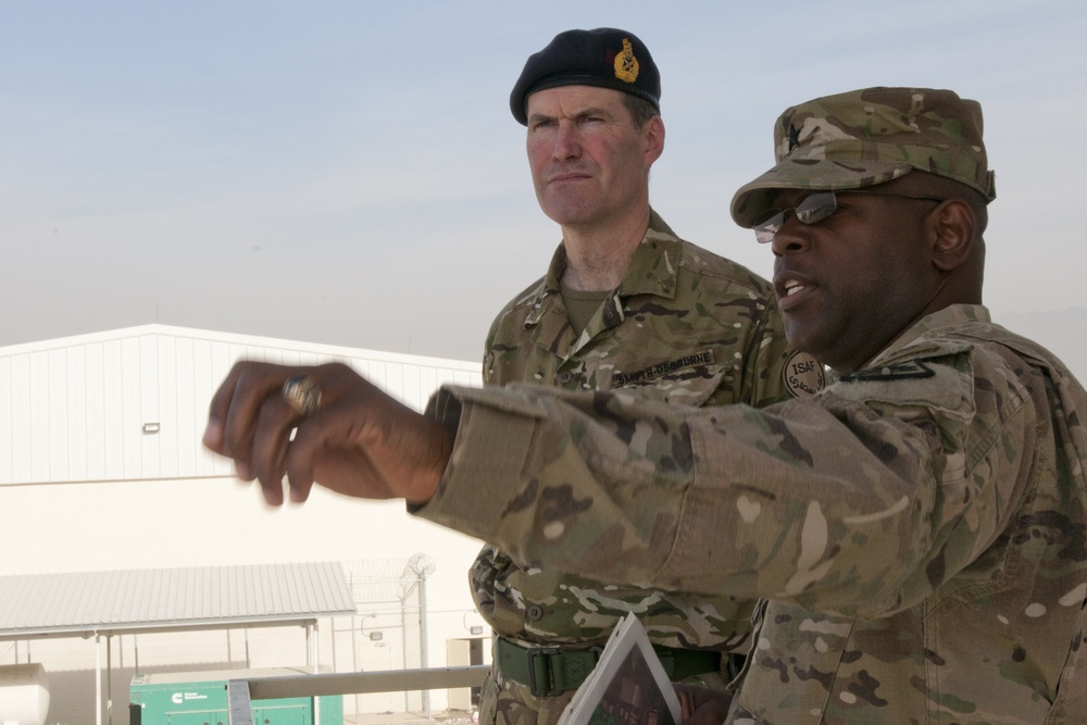 Maj. Gen. Edward Smyth-Osbourne visits the DFIP
