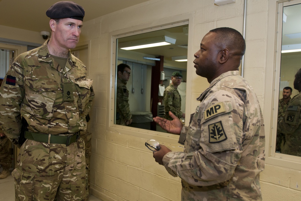 Maj. Gen. Edward Smyth-Osbourne visits the DFIP