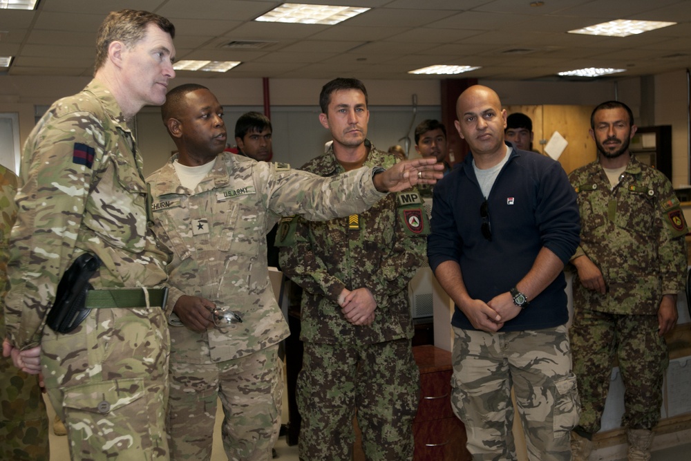 Maj. Gen. Edward Smyth-Osbourne visits the DFIP