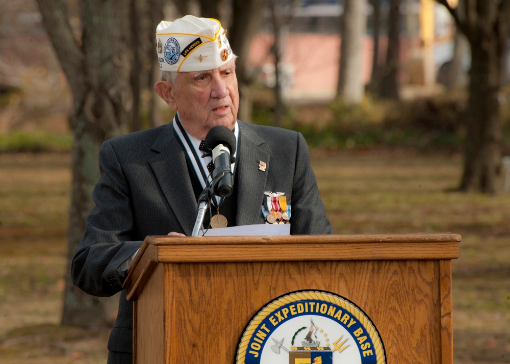 Pearl Harbor remembrance ceremony at Joint Expeditionary Base Little Creek-Fort Story