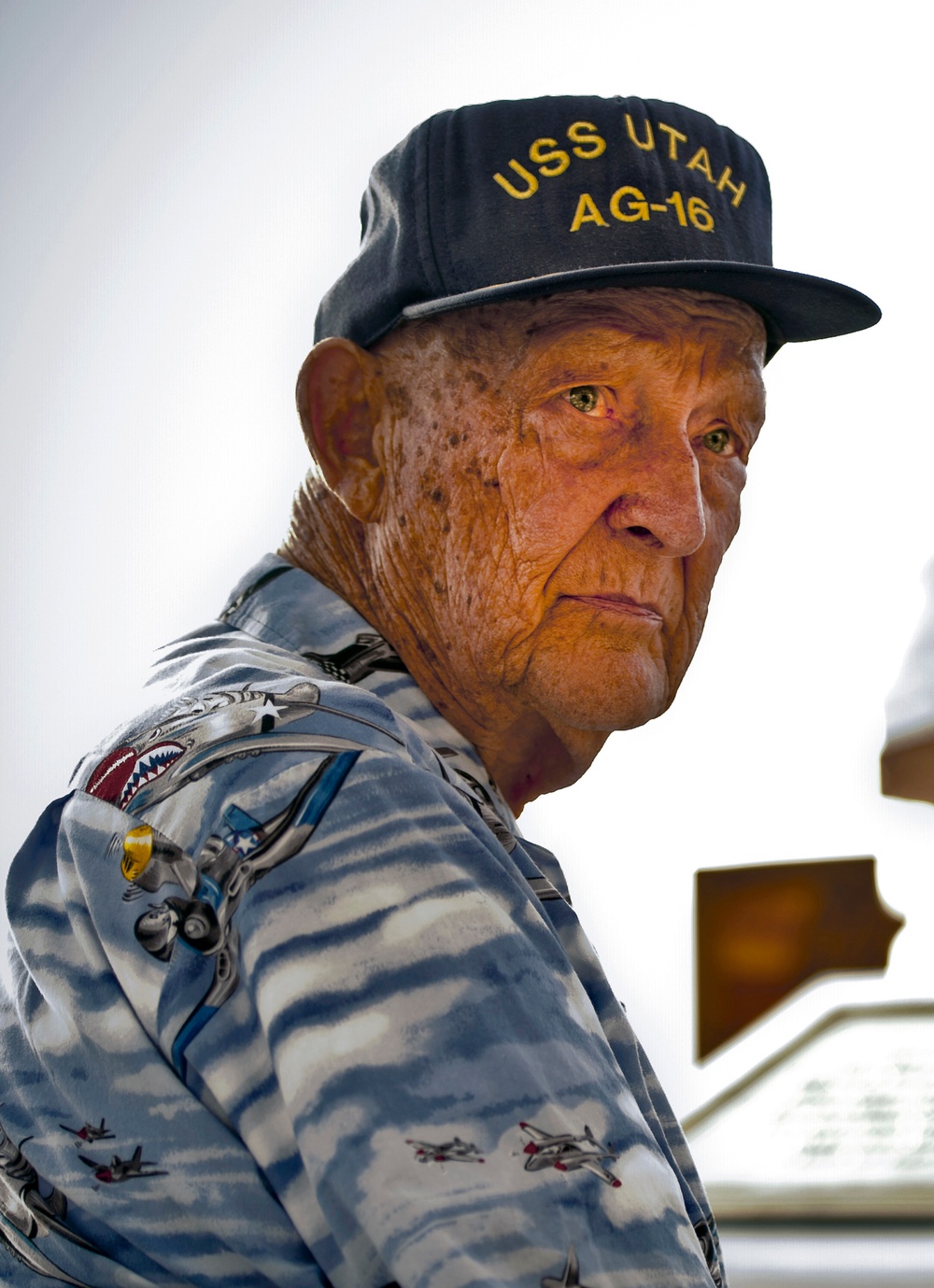 Veteran attends USS Utah Memorial sunset service