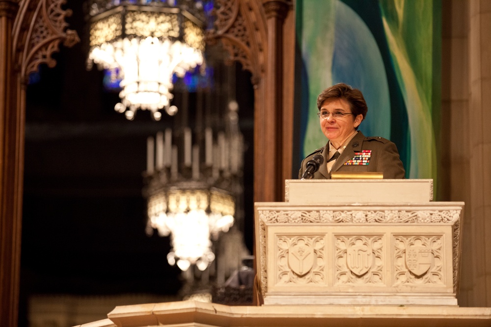 Worship service honoring Marine Corps birthday