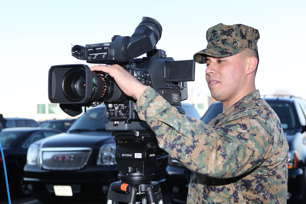 Marines film promo for Army-Navy football game