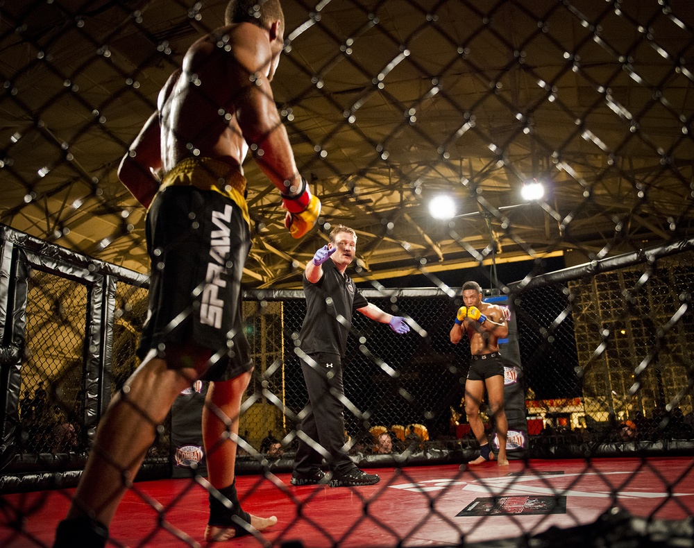 Airmen compete in Strike Fight MMA event