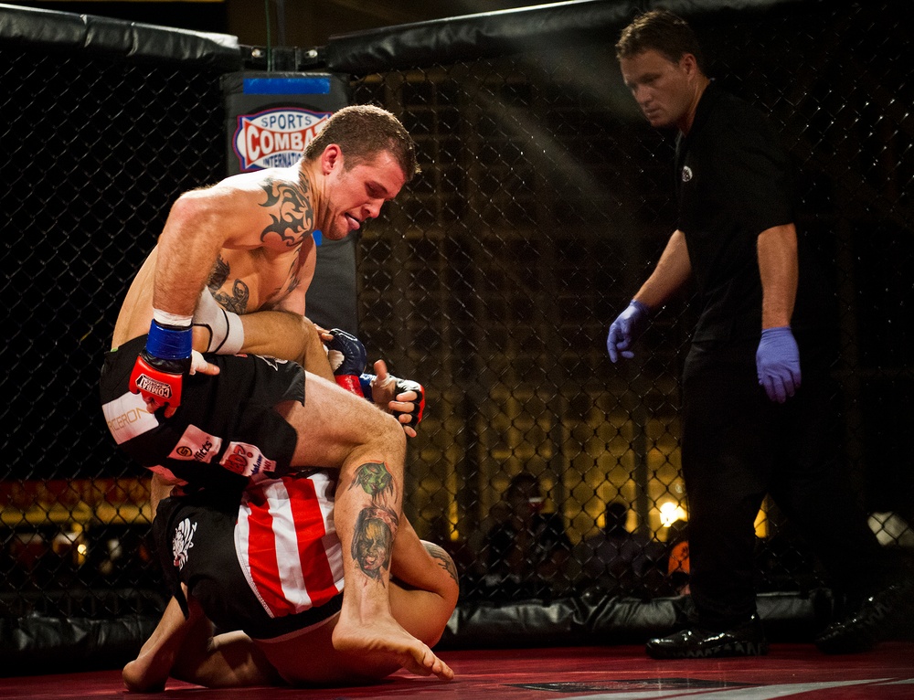 Airmen compete in Strike Fight MMA event