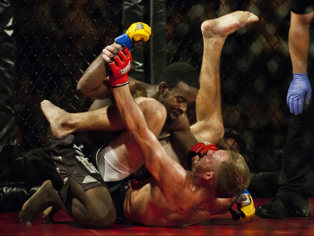 Airmen compete in Strike Fight MMA event