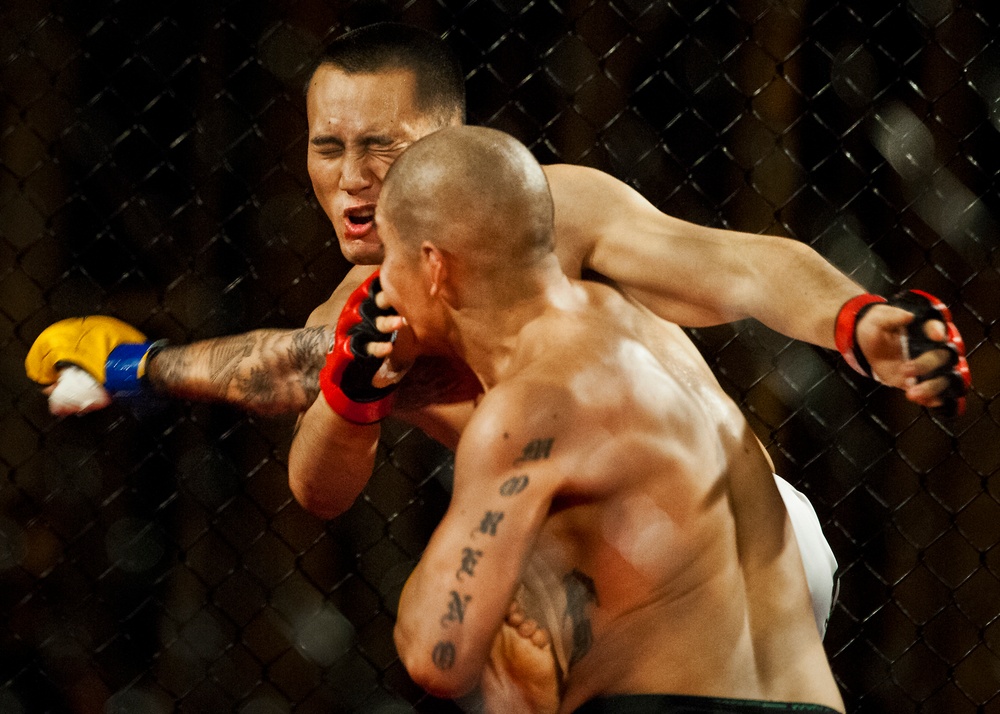 Airmen compete in Strike Fight MMA event