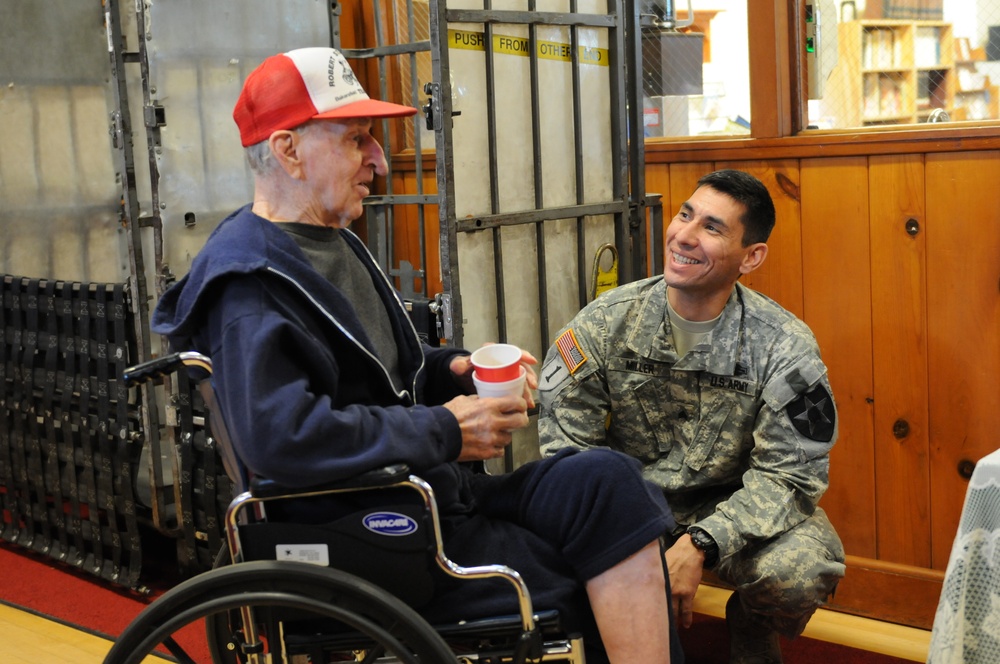 Soldiers helping former soldiers in the spirit of the season