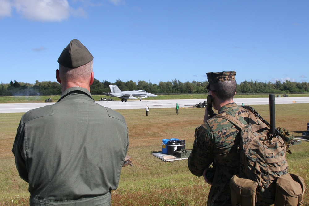 1st MAW CG visits Tinian