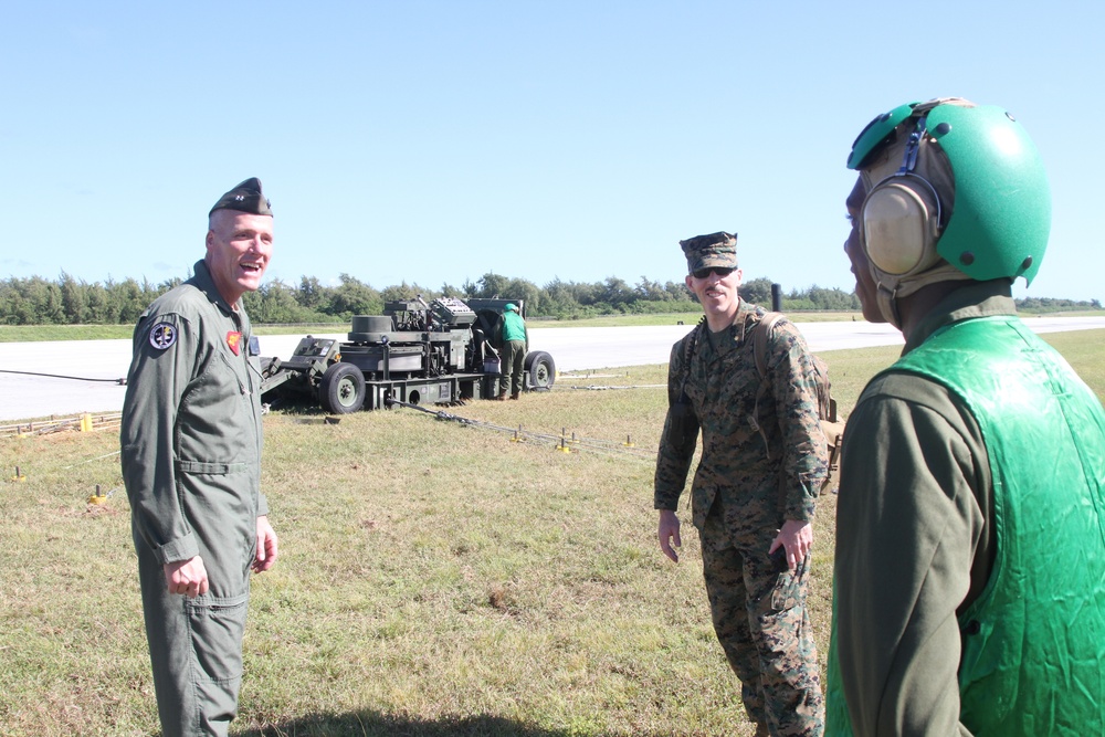 1st MAW CG visits Tinian