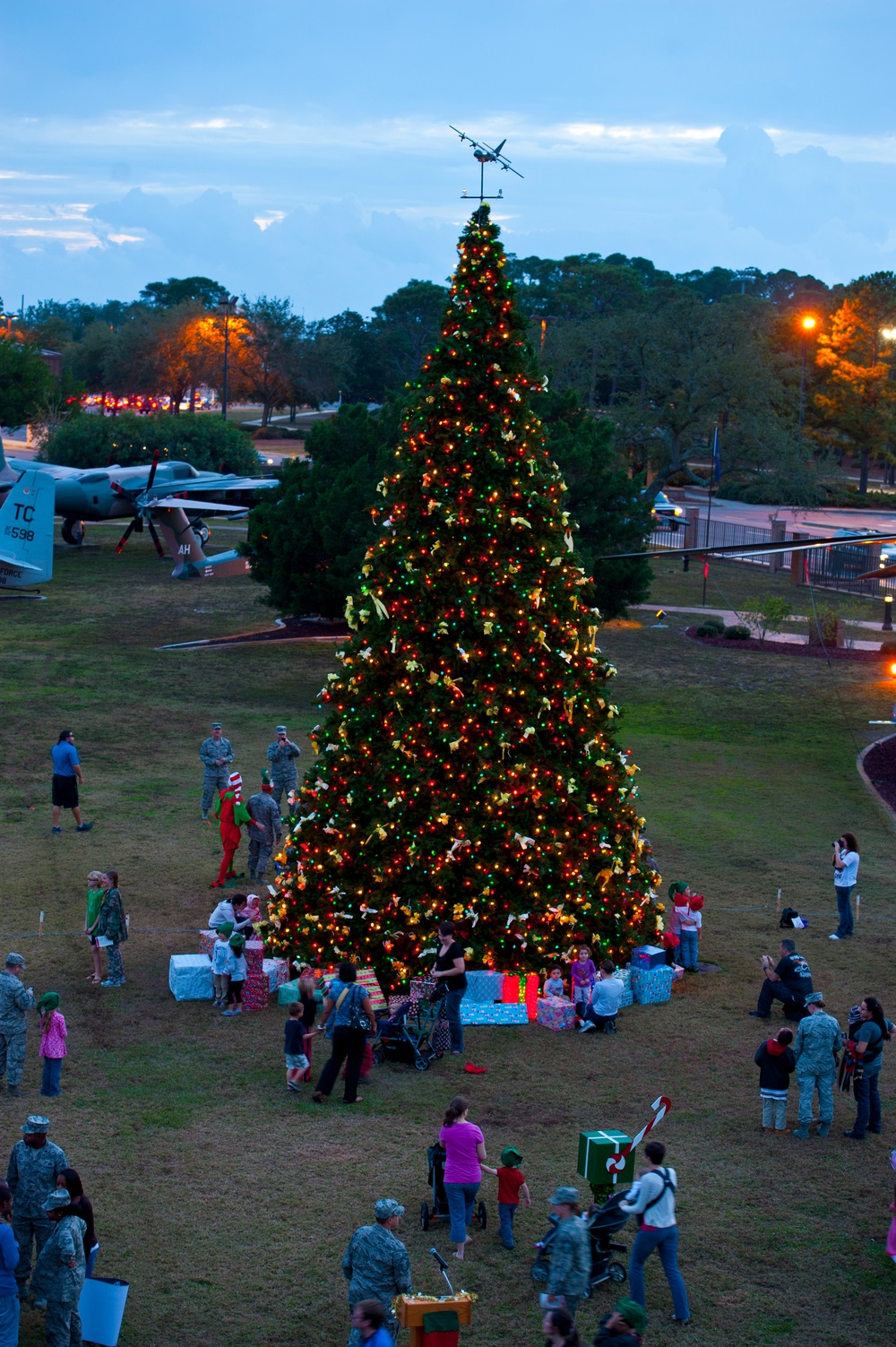 Hurlburt Field holiday tree lighting ceremony