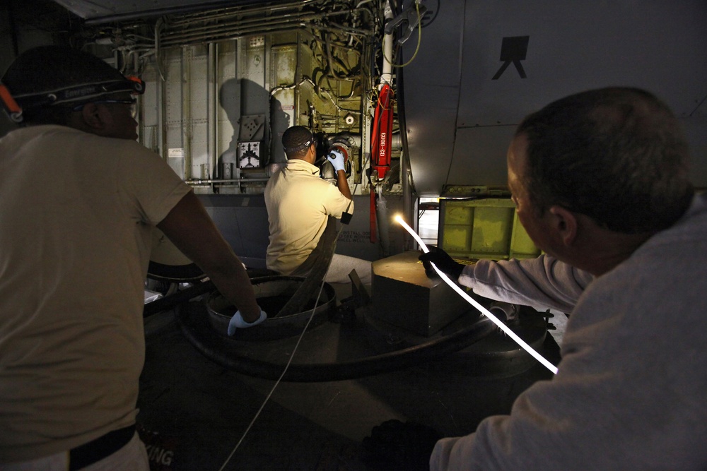108th Wing fuel systems airmen help Stratotanker return fuel