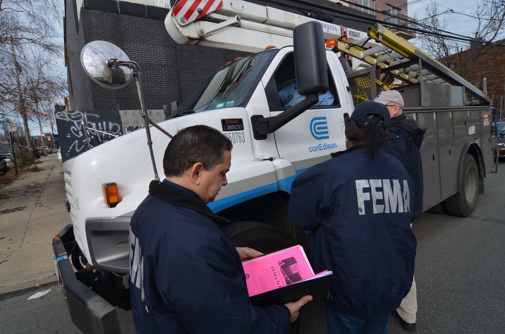 FEMA, New York City's Con Edison hard at work to help NYC residents