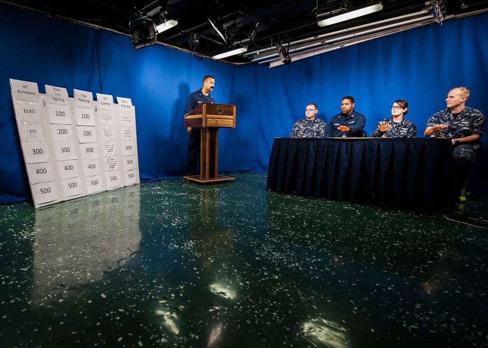 Game show aboard USS Theodore Roosevelt