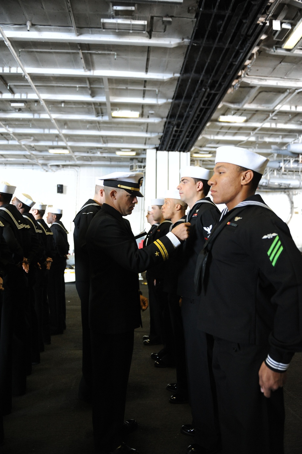 Inspection aboard USS Dwight D. Eisenhower