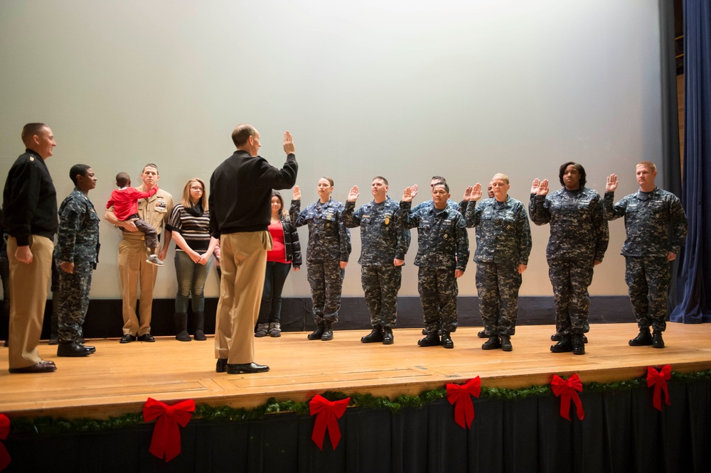 All-hands call at Naval Station Great Lakes