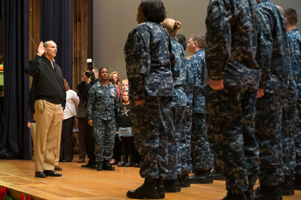 All-hands call at Naval Station Great Lakes