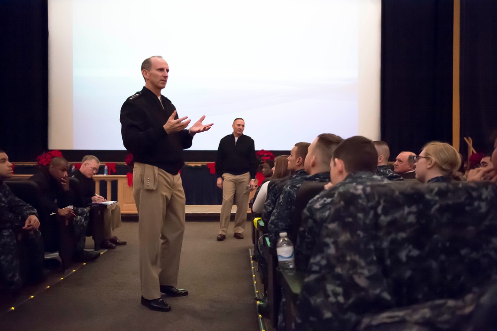 All-hands call at Naval Station Great Lakes