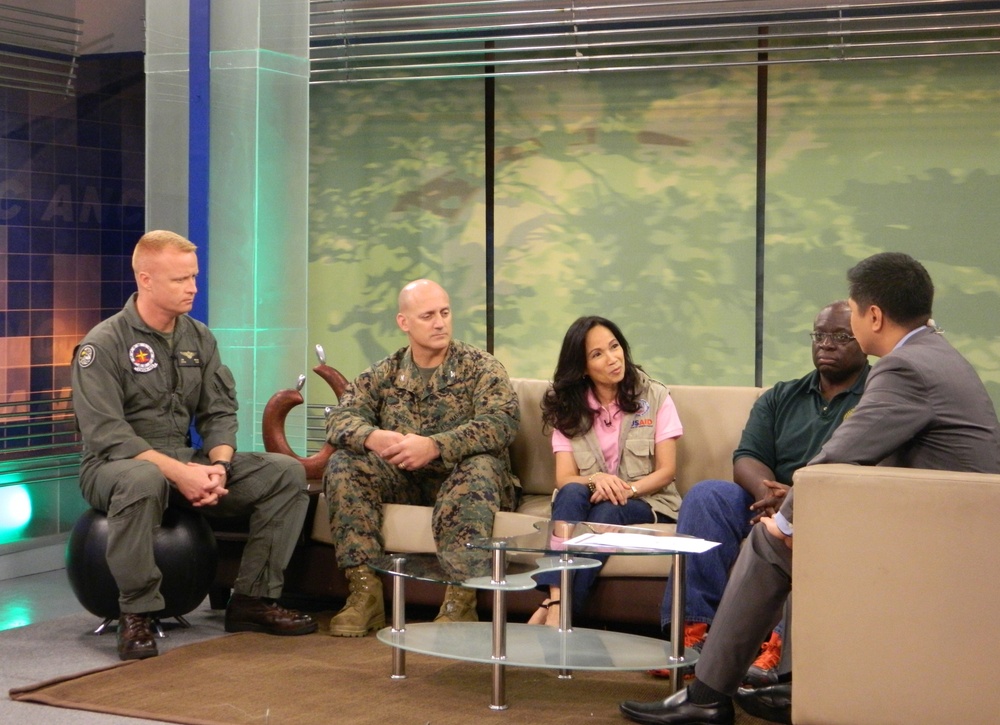 Marines, Ambassador, USAID Mission Director discuss relief efforts