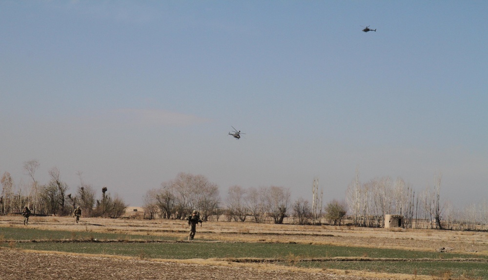 ANSF, Rakkasans combat insurgency in rural Paktya