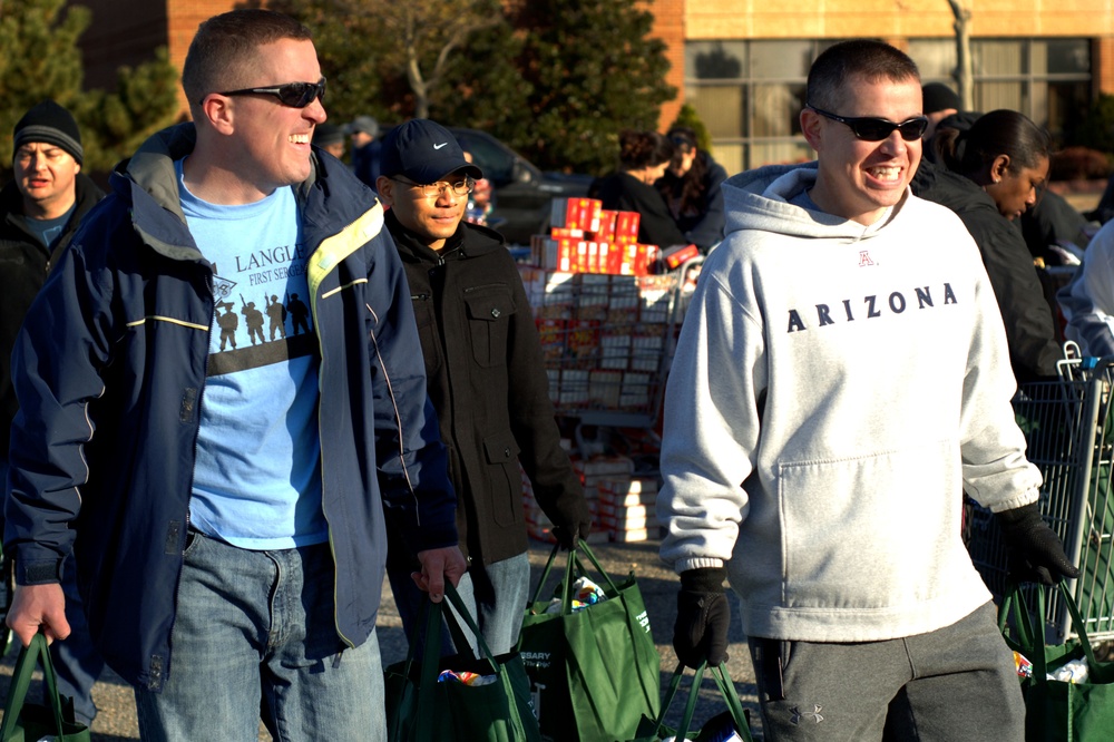 First sergeants feed families