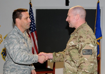 RAF flight sergeant recognized for building outstanding relations between 67th SOS, UK