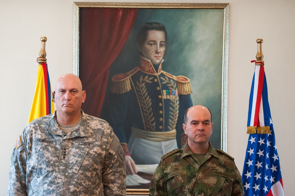 Army chief of staff visits Colombia
