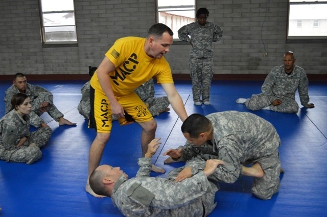 Combative instructor shows the way