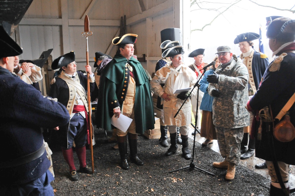 Army Reserve leaders join re-enactment of Washington’s Delaware Crossing